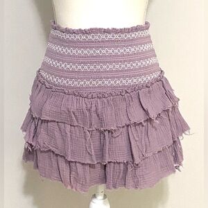 The Impeccable Pig Purple Mini Skirt
